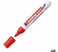Marqueur ardoise Edding 661 Tableau blanc rouge (10 pièces)