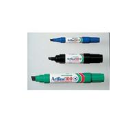 Marqueur Artline 100 pointe feutre acrylique biseautée 7,5/12mm bleu