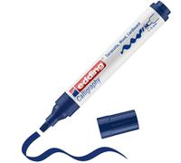Marqueur calligraphie edding 1455 - Bleu acier - 1 stylo - Pointe calligraphique flexible 1-5 mm - Feutre pour papier, bois, toile - pour débutants, lettrage, bullet journals, cartes de vœux, agendas