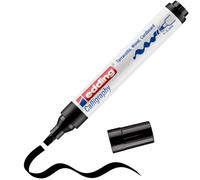 Marqueur calligraphie edding 1455 - Noir - 1 stylo - Pointe calligraphique flexible 1-5 mm - Feutre pour papier, bois, toile - pour débutants, lettrage, bullet journals, cartes de vœux, agendas