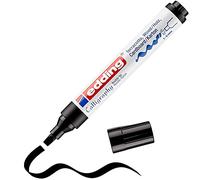 Marqueur calligraphie edding 1455 - Noir - 1 stylo - Pointe calligraphique flexible 1-5 mm - Feutre pour papier, bois, toile - pour débutants, lettrage, bullet journals, cartes de vœux, agendas