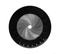 Marqueur circulaire professionnel réglable en acier inoxydable - Outil de dessin exact 12,5 cm pour plans de construction et mandalas avec sac de transport (noir)