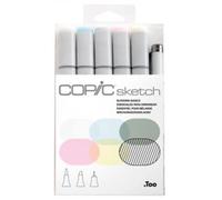 Marqueur - COPIC - Sketch - Couleur Noir - Indélébile - Kit de 6