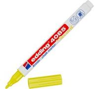 Marqueur - Craie liquide - Jaune fluo - Pointe ronde fine - Pour tableau noir, déco, verre - Edding 4085