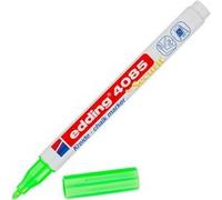 Marqueur - Craie liquide - Vert fluo - Pointe ronde fine - Pour tableau noir, déco, verre - Edding 4085