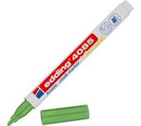 edding Marqueur 4085 – Craie liquide vert métallisé, pointe ronde fine pour tableau/verre – Noir