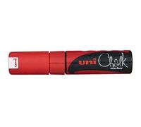 Marqueur Craie Pte Biseautée Large Chalk Marker Pwe8k 8mm Rouge - Uniball - Effaçable - Opaque