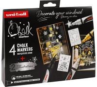 marqueur craie uni-ball Chalk marker 4er boîte de Noël SCANDI