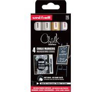 marqueur craie uni-ball Chalk marker PWE5M/4PFASS46 étui de 4 couleurs assorties
