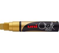 marqueur craie uni-ball Chalk PWE-17K or pointe biseautée résistant à l'eau