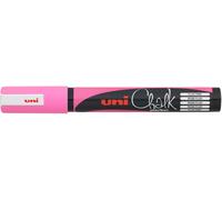 marqueur craie uni-ball Chalk PWE 5M rose fluo pointe ogive résistant à l'eau