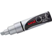 Marqueur craie Uni Chalk PWE-8K 8mm argent Paquet de 6 pièces