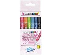 Marqueur créatif SILVER + OUTLINE, étui de 6