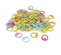 Marqueur Crochet 100 Pièces Marqueur de Maille 6 Couleurs, Processus de Peinture en Spirale, Alliage de Zinc pour Couture et Tricot