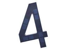 Marqueur d ' adresse ABS élégant avec chiffres LED de 9 pouces pour un aspect extérieur amélioré, panneau de maison ABS