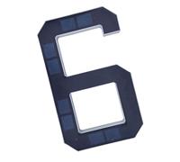 Marqueur d'adresse solaire en ABS élégant avec chiffres LED de 22,9 cm pour un look extérieur alimenté par l'énergie solaire