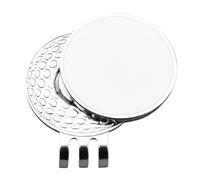 Marqueur De Balle De Golf avec Clip De Casquette - 25 Mm Émail Blanc Métal | Accessoire Magnétique Portable Durable | Idéal Cadeau pour Papa Golfeur Sport Extérieur