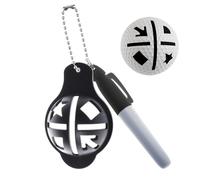 Marqueur de balle de golf, gabarit d'alignement, aide au dessin de ligne pour un lancer précis, outil d'entraînement des joueurs avec matériau robuste, accessoire d'entraînement de cours pour hommes