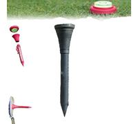 Marqueur de Balle de Golf Multifonction 6 en 1, télémètre, Aide à l'alignement du Visage, marqueur de Balle en Acier Inoxydable, jauge de Pente Verte, se clipse sur Votre Casquette (1PC,Black)