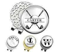 Marqueur de balle de golf personnalisé avec photo et clip magnétique pour casquette - Marqueur 1" personnalisable avec logo ou texte, accessoire de golf personnalisé pour hommes et femmes (Symbole)