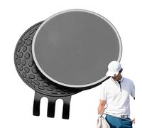 Marqueur de balle de golf pour chapeau - Clip de position magnétique en émail blanc de 25 mm | Accessoire d'extérieur durable | Marqueurs d'alignement portables pour jeu vert, design stable du