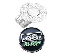 Marqueur de balle de golf - Support magnétique pour balle de golf - Accessoire en métal mignon - Avec Big Eyes Design Easy Attain Tool - Polyvalent pour un ami ou un mari
