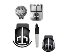 Marqueur de balle - Modèle d'alignement Trident - Outil de dessin de ligne de balle de golf | Pour homme et femme - Joueurs de golfeurs - Tournoi de Putting Green Driving Range Club Course Fête des