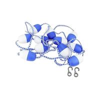 Marqueur de bouée de piscine avec 2 crochets, corde flottante de 18 m pour la sécurité de la baignade, installation facile pour la plage et les parcs aquatiques, marqueur flottant durable po