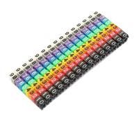 Marqueur de Câble à Clipser en BoîTe NuméRo de NuméRo de Plastique ÉTiquette de Fil Ensemble de Tubes Marqueur de Câble de Couleur