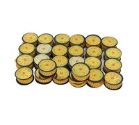 Marqueur de câble de Tube numéro CE marquage PVC marqueur de câble métallique codé ensemble de 26 pièces pour l'électronique (6m²)