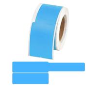 Marqueur de câble Étiquettes de marquage de fils autocollantes et étanches for imprimante laser, multicolores, paquet de 100(Blu)