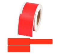 Marqueur de câble Étiquettes de marquage de fils autocollantes et étanches for imprimante laser, multicolores, paquet de 100(Rosso)