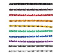 Marqueur de câble Lot de 150 étiquettes numérotées multicolores for fils électriques, plusieurs tailles, autocollantes(0.72x0.60x0.30cm)