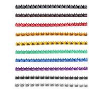 Marqueur de câble Lot de 150 étiquettes numérotées multicolores for fils électriques, plusieurs tailles, autocollantes(0.31x0.20x0.20cm)