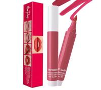 Marqueur de coloration pour les lèvres - Stylo à lèvres imperméable, teint de pointe en feutre doux pour application lisse | Encre mate à séchage rapide pour une usure durable, maquillage nature