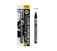 Marqueur De Galvanoplastie Miroir Chromé Pour La Coloration À La Main,Pinceau Graffiti,Argent,Or,Jaune,Rouge,0.7mm,1.0mm,2.0mm,3.0mm - Type 1pc Silver 1mm