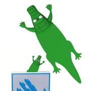 Marqueur de livre d'animaux de dessin animé - Marqueurs de livres mignons, Marqueur de livre de Noël de dessin animé | Marque-page extravagant en forme de crocodile de requin, pa