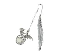 Marqueur De Livre Lumineux Phosphorescent, Étiquette De Marque-Page Dragon En Plumes Créatives, Papeterie Scolaire Et De Bureau, Nouvelle Collection 2021