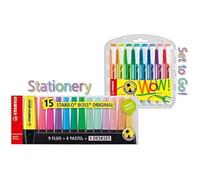 Marqueur De Marquage Stabilo Boss Triplé Original - 15 Couleurs - 5 Pièces
