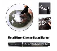 Marqueur De Miroir Argenté Bricolage Peinture Miroir Finition Chromée Métallique Résistant Aux Uv Fournitures Pour Étudiants Artisanat Stylo Accessoires Nouveau