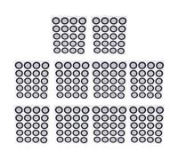 Marqueur de Numérisation 3D 12 Mm ID 19 Mm OD Point de Référence et Point de Marquage à Réflexion Diffuse Haute réflectivité Forte Adhérence Marqueurs de Suivi de Numérisation 3D