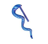 Marqueur de page de livre de serpent sculpté avec un design | Couleur dégradée bleue, marqueur de page distinctif imprimé en 3D, accent décoratif pour la lecture et la