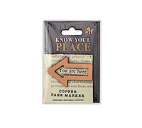 Marqueur de page "Know Your Place" - Cuivre