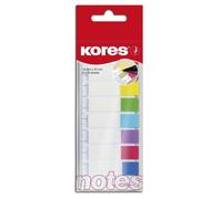 Marqueur de page Kores film 12 x 45 mm 8 x 15 feuilles + règle