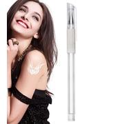 Marqueur de peau | Crayon eyeliner blanc portable | Surligneur gel doux | Marqueur pour bras | Stylo à tracer | Outil de marquage de position | Outil de dessin lavable pour l'art corporel pour