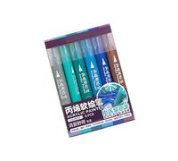 Marqueur de peinture acrylique 6 couleurs pour journal, scrapbooking, peinture, école, artisanat, marqueurs professionnels pour pierre