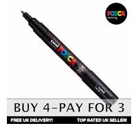 Marqueur De Peinture Posca PC-1M Pour Tissu Et Verre Noir Stylo Unique