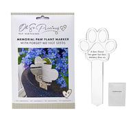 Marqueur de plante commémoratif avec graines Forget Me Not | Se souvenir de votre chat ou chien bien-aimé | Planter des graines d'amour et de souvenir | Cadeau de perte d'animal de compagnie pour