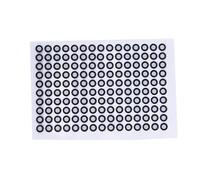 Marqueur de point cible circulaire à numérisation 3D Analyse précise de la démarche et du mouvement Capture d'informations pour les détails complexes(Inner 3mm outer 6mm)