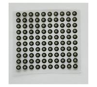 Marqueur de point cible circulaire à numérisation 3D Analyse précise de la démarche et du mouvement Capture d'informations pour les détails complexes(Inner 12mm outer 18mm)